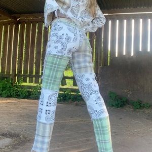 Jaded London Bandana Patchwork Jeans